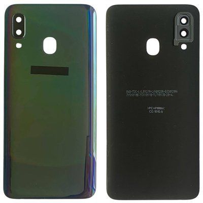 Задня кришка Samsung A405 Galaxy A40 2019 black (зі склом камери) 5947 фото