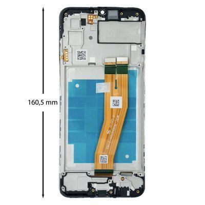 Дисплей для Samsung A035F Galaxy A03 2022 (160,5x72 mm) з чорним тачскріном та корпусною рамкою, Original (China) 1120027 фото