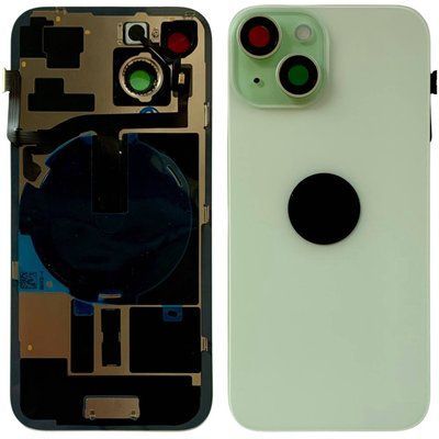 Задня кришка корпусу iPhone 15 Green (зі склом камери, MagSafe, NFC), Original (China) 648161 фото