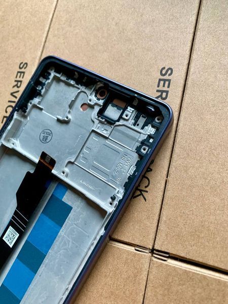 Дисплей для Xiaomi Poco M6 Pro 4G (23117RA68G, 2312FPCA6G) з чорним тачскріном та фіолетовою корпусною рамкою, OLED 9860758_2 фото