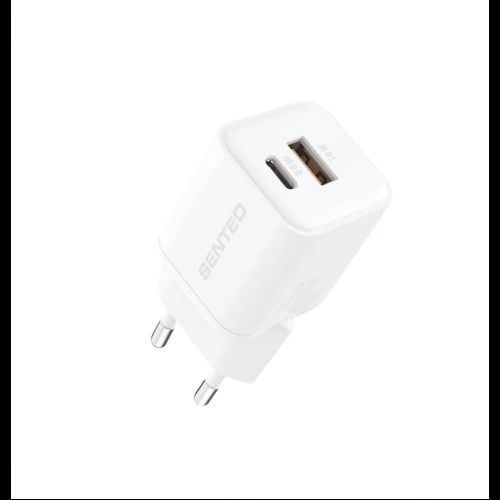 МЗП 2Port SENTEO Z-22 USB+USB-C 3A GaN PD 20W 40356 фото