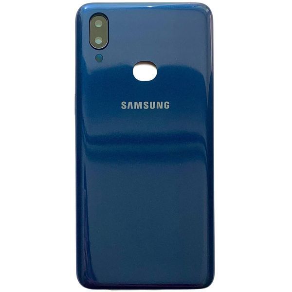 Задня кришка Samsung A107 Galaxy A10s 2019 blue (зі склом камери) 6044 фото