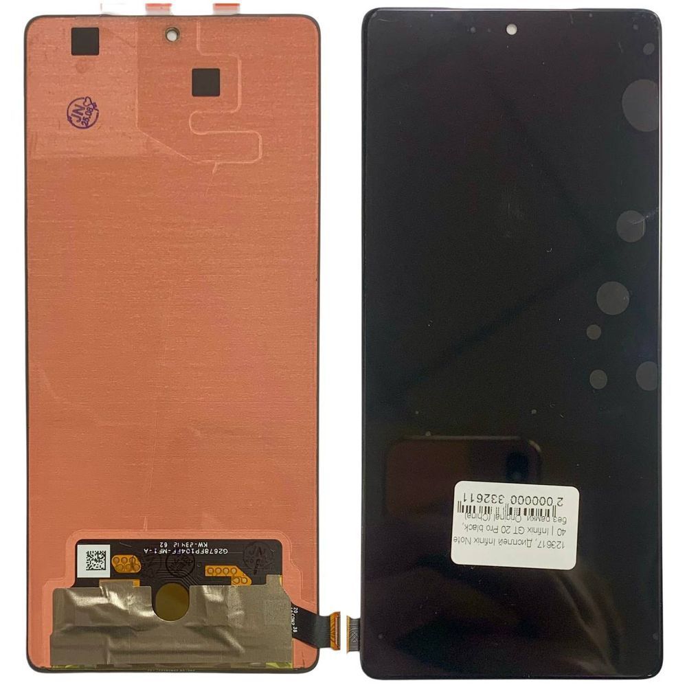 Дисплей для Infinix Note 40 | Infinix GT 20 Pro з чорним тачскріном, Original (China) 123617 фото