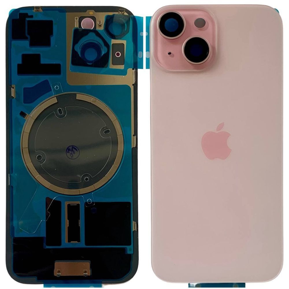 Задня кришка корпусу iPhone 15 Pink (зі склом камери, MagSafe), Original (China) 648180 фото
