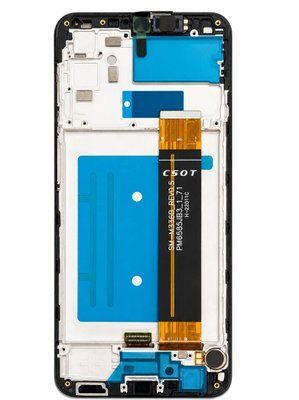 Дисплей для Samsung M336 Galaxy M33 black (SM-M336B_REV0.5) з чорним тачскріном, корпусною рамкою, спікером,та вібро, Original Self Welded 108112 фото