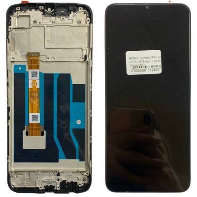 Дисплей для OPPO A77 4G (CPH2385) з чорним тачскріном та корпусною рамкою, Original (PRC) 851091_3 фото