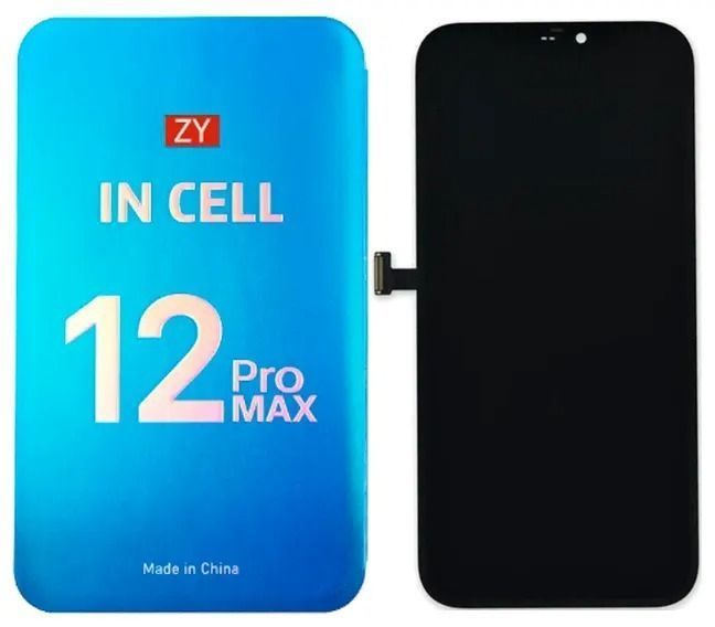 Дисплей для iPhone 12 Pro Max з чорним тачскріном, ZY-INCELL 1408698 фото