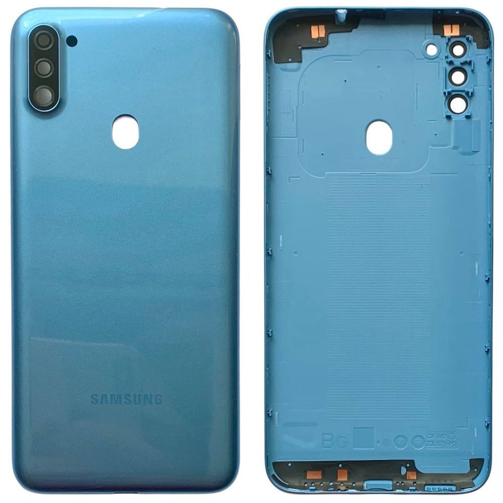Задня кришка Samsung A115 | M115 Galaxy A11 | M11 2020 blue (зі склом камери) 6047 фото