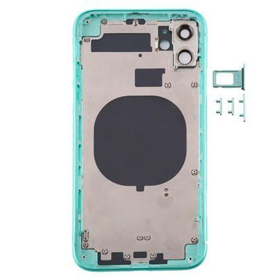 Корпус для iPhone 11 Green в зборі з тримачем SIM та кнопками, USA 1408527 фото