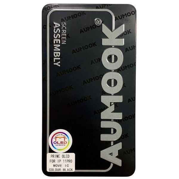 Дисплей для iPhone 11 Pro з чорним тачскріном, AUMOOK Prime HARD OLED (можна замінити мікросхему дисплею) 150986 фото