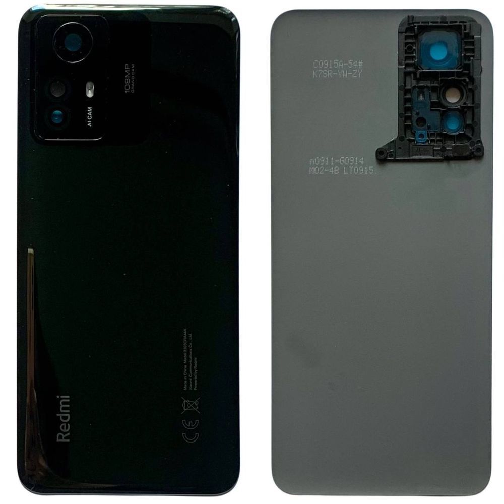 Задня кришка Xiaomi Redmi Note 12S black (зі склом камери) 0712379 фото