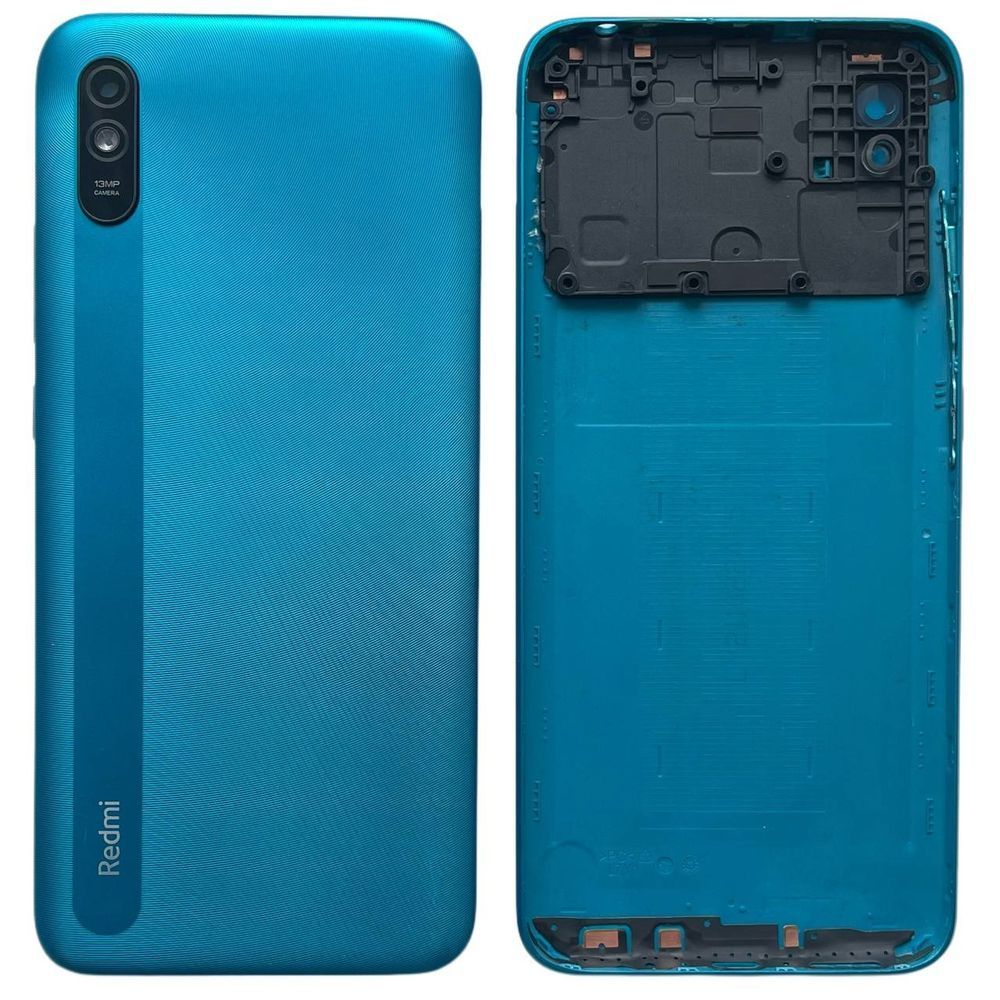 Задня кришка Xiaomi Redmi 9A ocean green (з склом камери) 0712256 фото