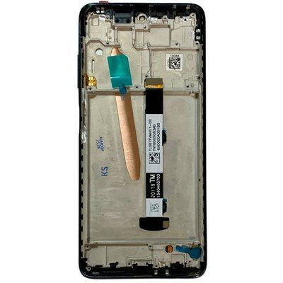 Дисплей для Xiaomi Poco X3 Pro (M2102J20SG) з чорним тачскріном та корпусною рамкою, Original PRC 872567_1 фото
