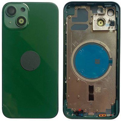 Корпус iPhone 13 Midnight Green в зборі з тримачем SIM, кнопками, магнітами та сіткою, ver. USA, Original (China) 0953810 фото