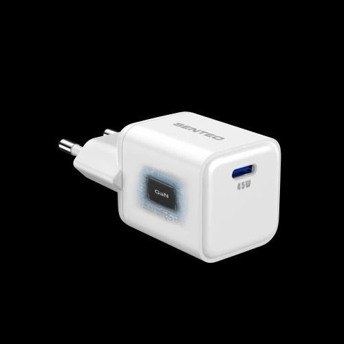 МЗП 1Port SENTEO Z-18 USB-C 3A GaN PD 45W white  40355 фото