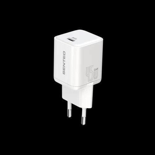 МЗП 1Port SENTEO Z-18 USB-C 3A GaN PD 45W white  40355 фото