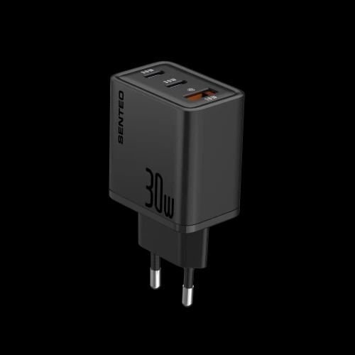 МЗП 3Port SENTEO Z-17 USB+2USB-C 3A GaN PD 30W   40356 фото