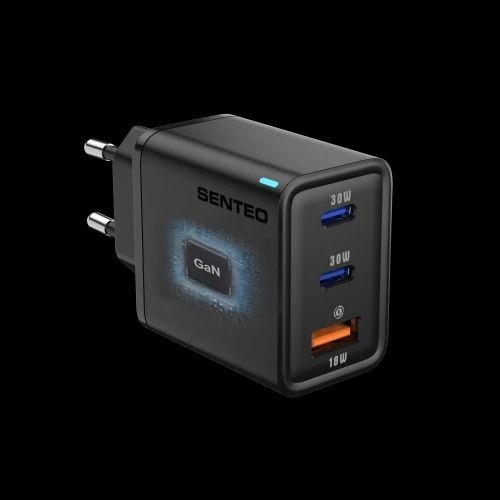 МЗП 3Port SENTEO Z-17 USB+2USB-C 3A GaN PD 30W   40356 фото
