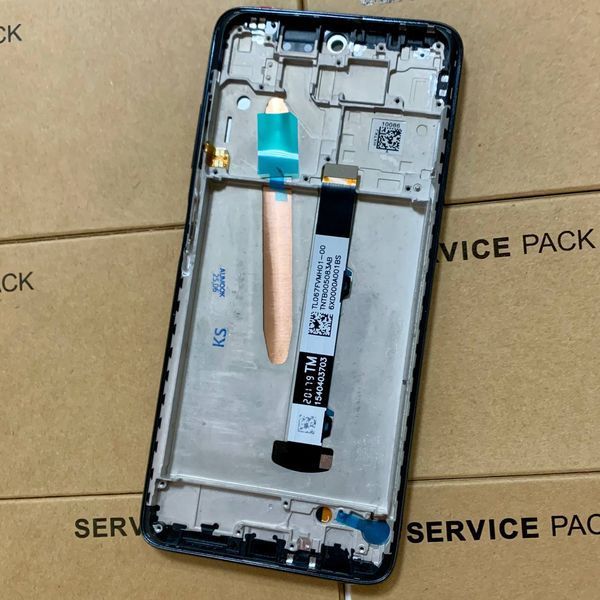 Дисплей для Xiaomi Poco X3 Pro (M2102J20SG) з чорним тачскріном та корпусною рамкою, Original PRC 872567_1 фото