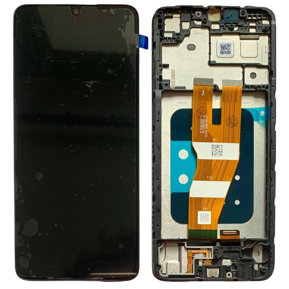 Дисплей для Samsung A055 Galaxy A05 2023 з чорним тачскріном та корпусною рамкою, Original (China) 83320 фото