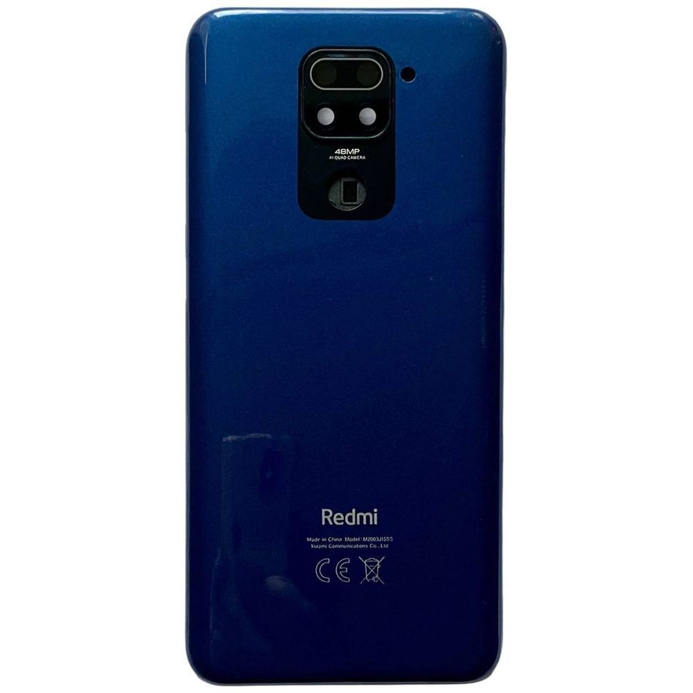 Задня кришка Xiaomi Redmi Note 9 blue (зі склом камери) 0712290 фото