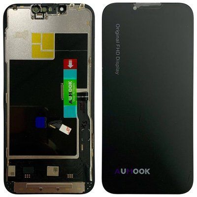 Дисплей для iPhone 13 Pro з чорним тачскріном, AUMOOK Prime SOFT OLED 90Hz (можна замінити мікросхему дисплею) 648229 фото