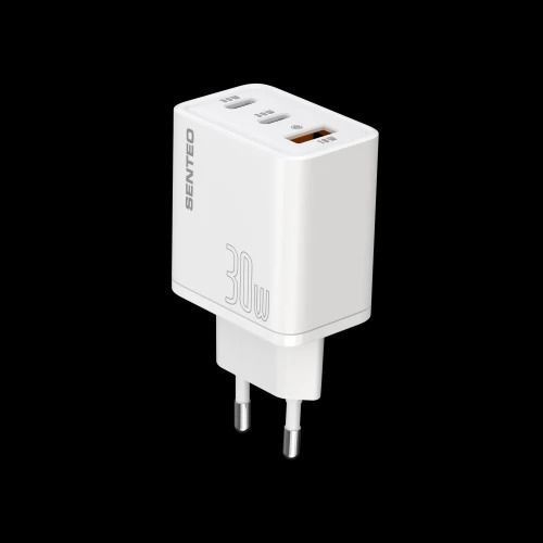 МЗП 3Port SENTEO Z-17 USB+2USB-C 3A GaN PD 30W 40352 фото