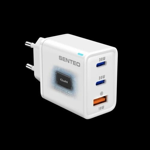 МЗП 3Port SENTEO Z-17 USB+2USB-C 3A GaN PD 30W 40352 фото