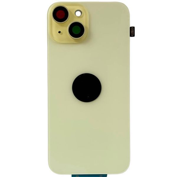 Задня кришка корпусу iPhone 15 Yellow (зі склом камери, MagSafe, NFC), Original (China) 648163 фото