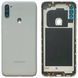 Задня кришка Samsung A115 | M115 Galaxy A11 | M11 2020 white (зі склом камери) 6048 фото