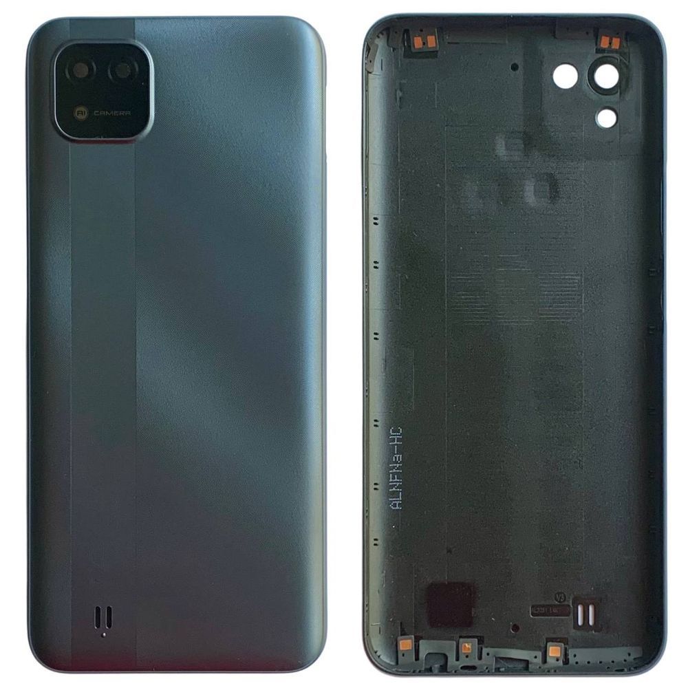 Задня кришка Realme C20 black (зі склом камери) 10723 фото