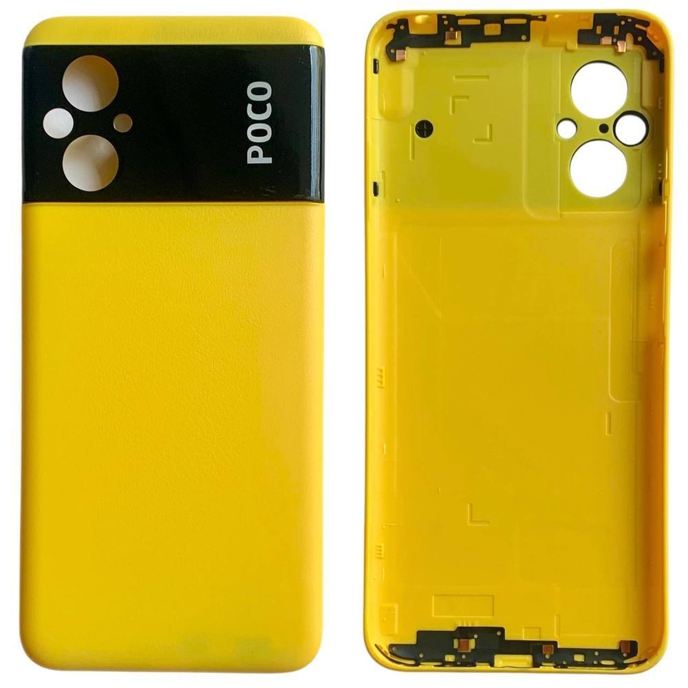 Задня кришка Xiaomi Poco M5 yellow (без скла камери) 0712331 фото