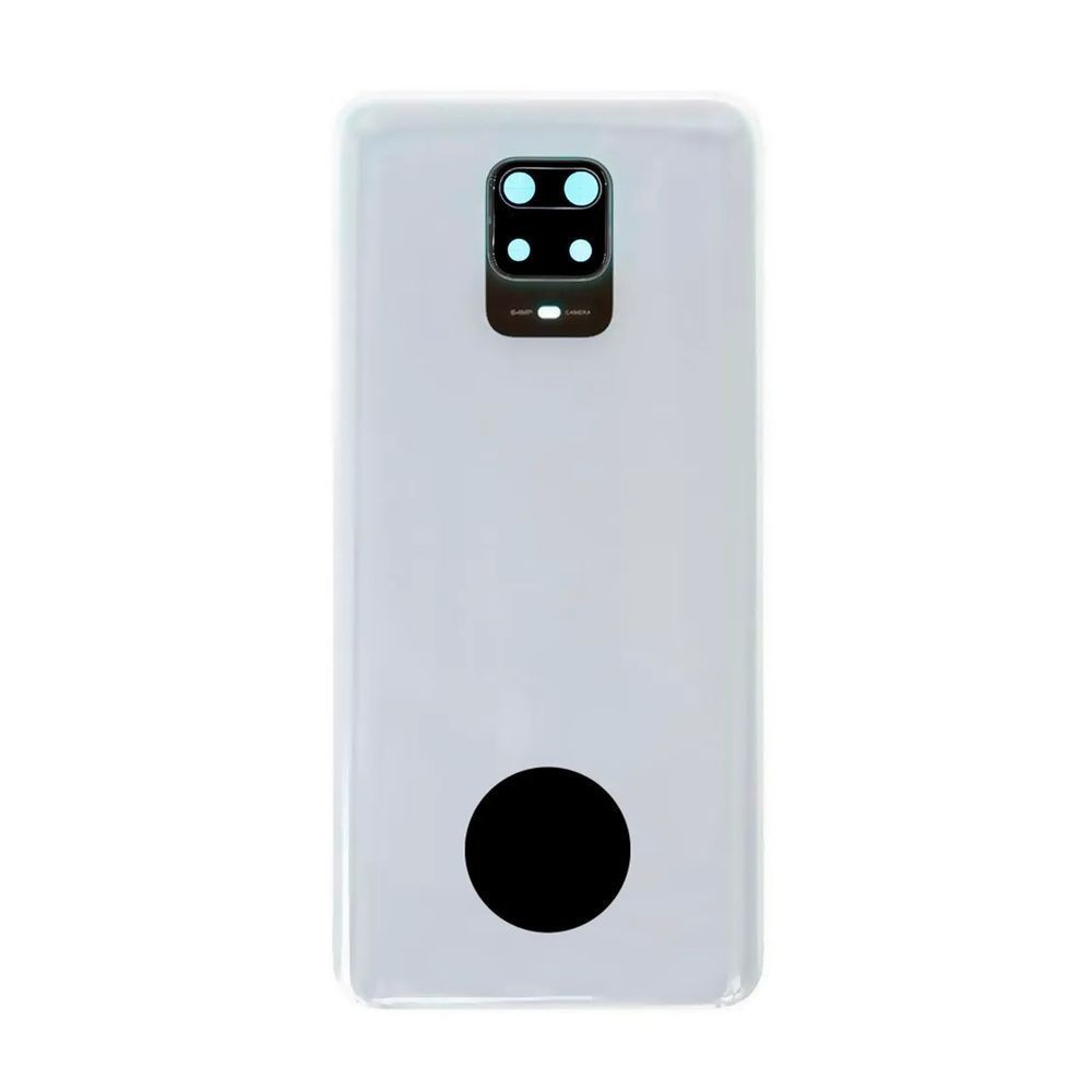 Задня кришка Xiaomi Redmi Note 9 Pro white (зі склом камери) 0712262 фото