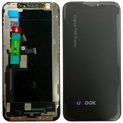 Дисплей для iPhone Xs з чорним тачскріном, AUMOOK Prime HARD OLED 150984 фото