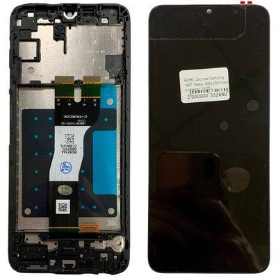 Дисплей для Samsung A057 Galaxy A05s 2023 з чорним тачскріном та корпусною рамкою, INCELL 83380 фото