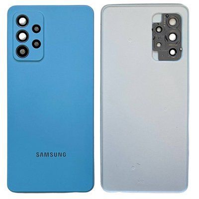 Задня кришка Samsung A525 | A528 Galaxy A52 2021 blue (зі склом камери) 6031 фото