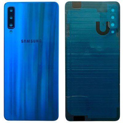 Задня кришка Samsung A750 Galaxy A7 2018 blue (зі склом камери) 5898 фото