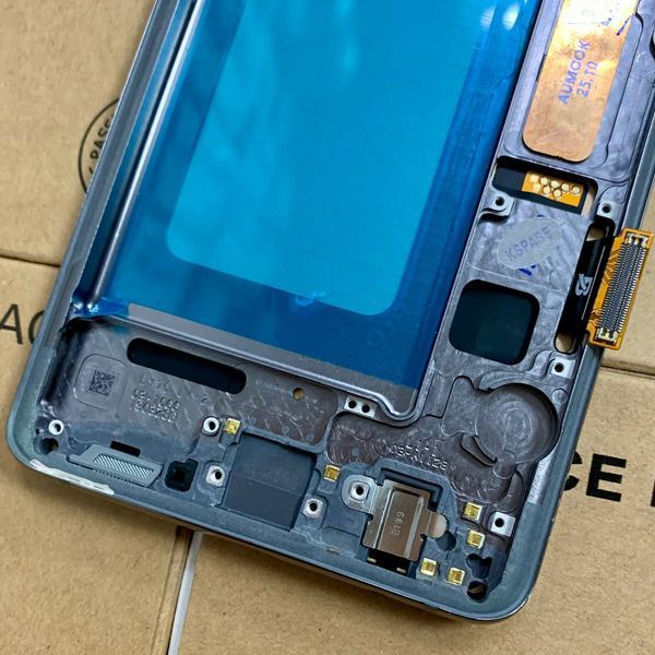 Дисплей для Samsung G975 Galaxy S10 Plus з чорним тачскріном та корпусною рамкою, IPS (дисплей не заокруглений) 535101 фото