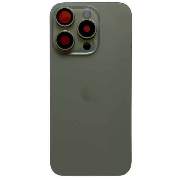 Задня кришка корпусу iPhone 15 Pro Natural Titanium (зі склом камери, MagSafe), Original (China) 648185 фото