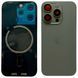 Задня кришка корпусу iPhone 15 Pro Natural Titanium (зі склом камери, MagSafe), Original (China) 648185 фото