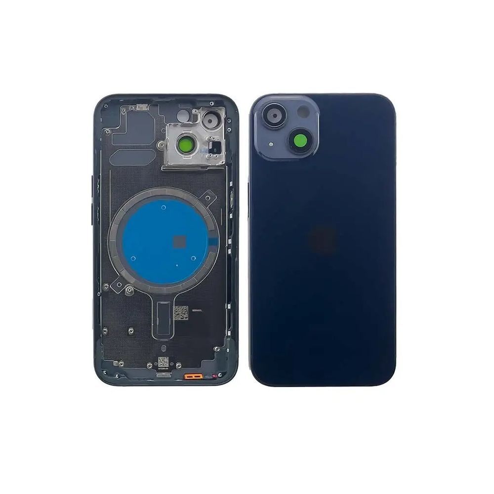 Корпус iPhone 13 Black в зборі з тримачем SIM, кнопками, магнітами та сіткою, USA 8206319 фото