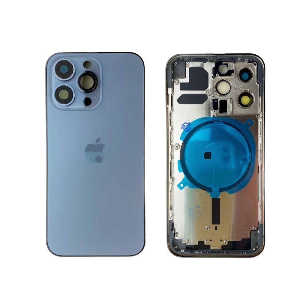 Корпус iPhone 13 Pro Blue в зборі з тримачем SIM, кнопками, USA 140857 фото