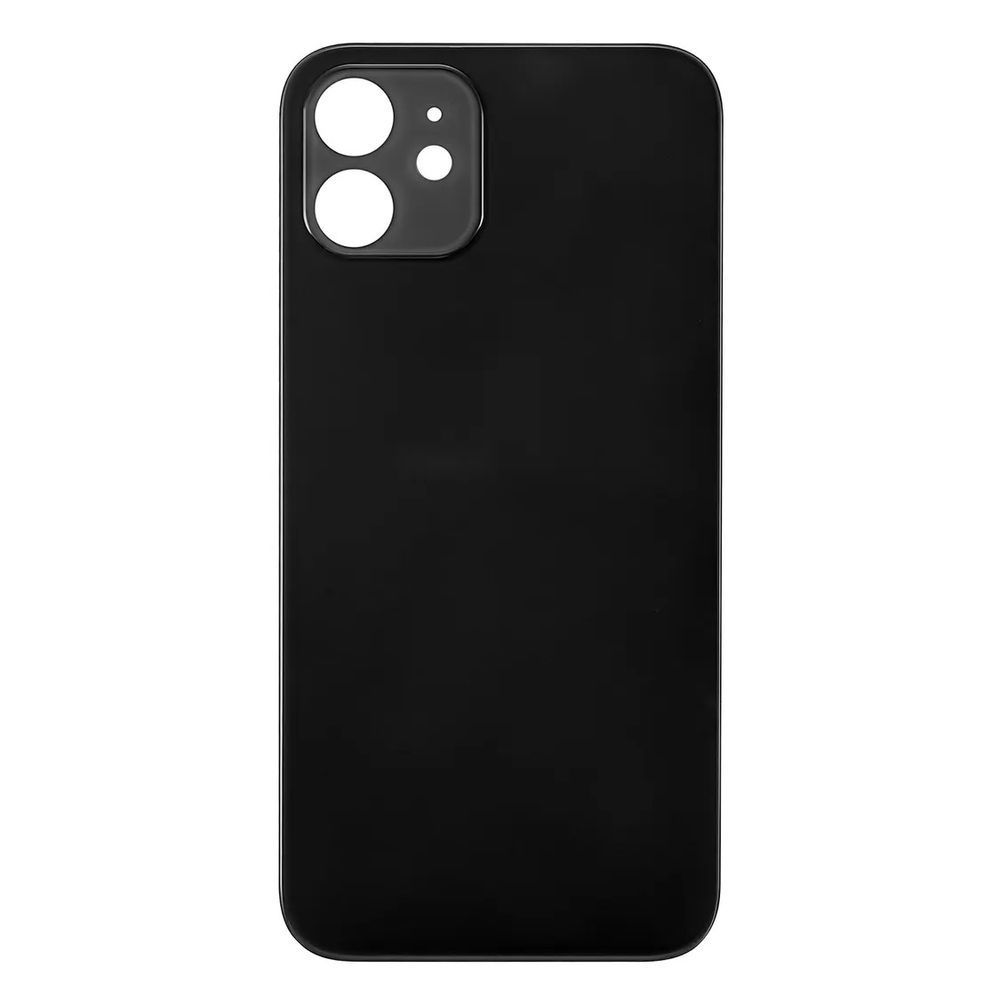 Задня кришка корпусу iPhone 12 Black (великий виріз під камеру), Original (China) 150940 фото
