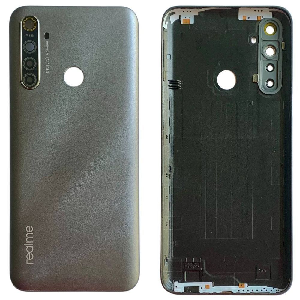 Задня кришка Realme 5i gray (зі склом камери)  10718 фото