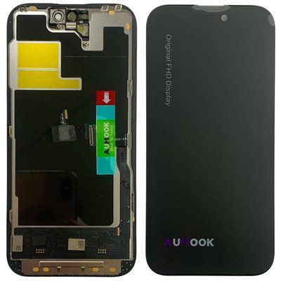 Дисплей для iPhone 14 Pro з чорним тачскріном, AUMOOK Prime SOFT OLED 120Hz (можна замінити мікросхему дисплею) 648230 фото