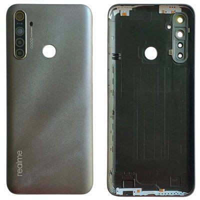 Задня кришка Realme 5i gray (зі склом камери)  10718 фото
