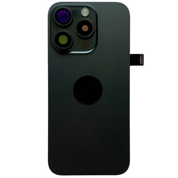Задня кришка корпусу iPhone 15 Pro Black (зі склом камери, MagSafe, NFC), Original (China) 648164 фото
