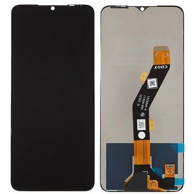 Дисплей для Tecno Spark 10 | Spark 10 5G | Spark 10C | Spark Go 2023 | POP 7 Pro| Infinix Smart 7 | Infinix Smart 7 HD з чорним тачскріном, Service Pack Original 7318621 фото
