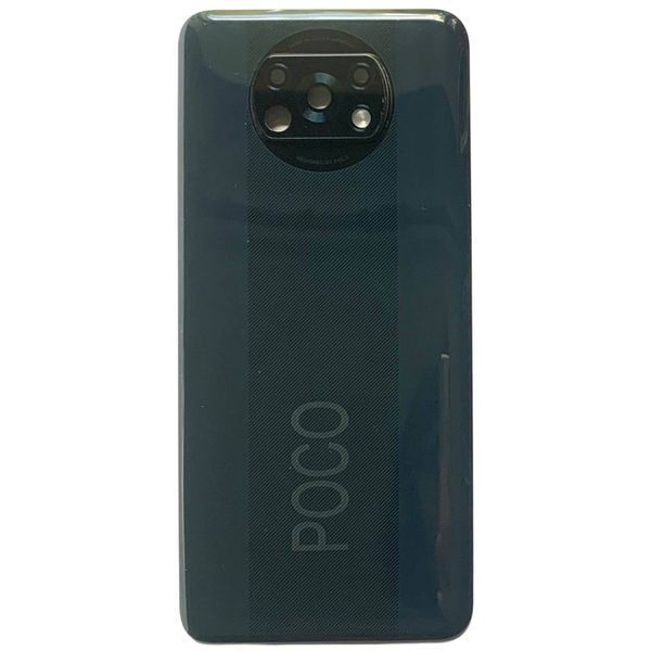 Задня кришка Xiaomi Poco X3 | Poco X3 Pro black (зі склом камери) 0712327 фото
