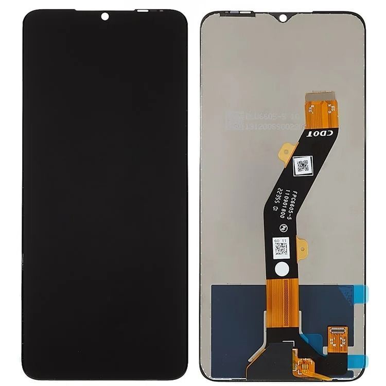 Дисплей для Tecno Spark 10 | Spark 10 5G | Spark 10C | Spark Go 2023 | POP 7 Pro| Infinix Smart 7 | Infinix Smart 7 HD з чорним тачскріном, Service Pack Original 7318621 фото